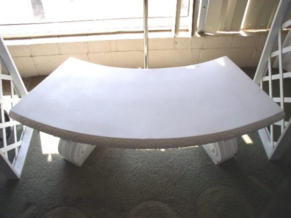 Bench, White Plastic
