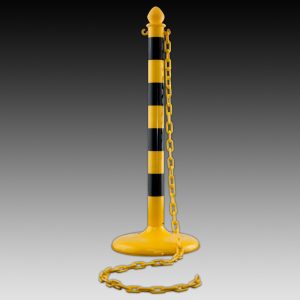 Stanchion, Safety Yellow & Black