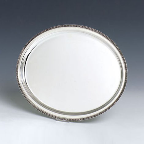 Tray, Silver Round