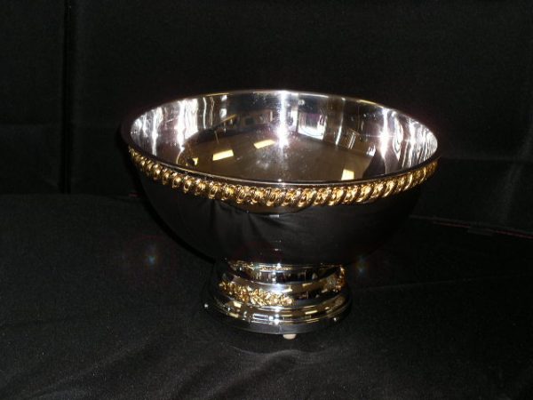 Punch Bowl (Gold Trimmed Stainless)