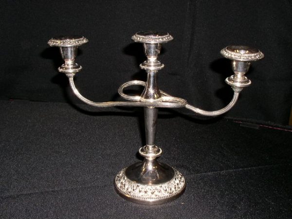 Candelabra (3 Branch Silver Table Top)