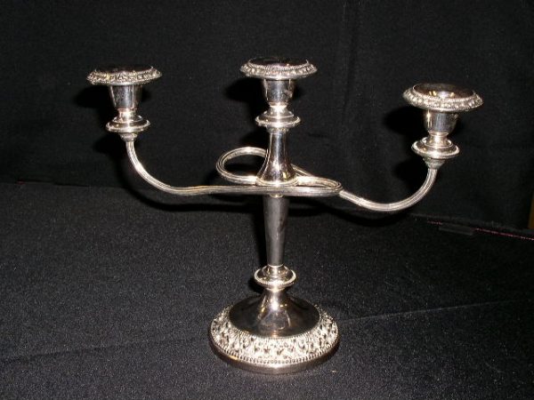 Candelabra (3 Branch Silver Table Top)