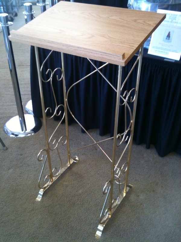 Podium, Brass, Silver or Wrought Iron