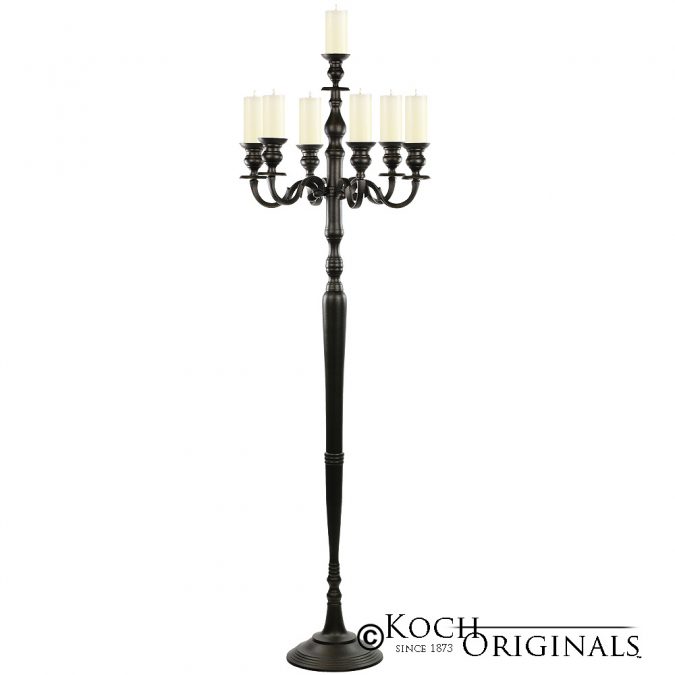 Candelabra, Hierarchy 7 Branch TreeWrought Iron Equipment Rental Plano