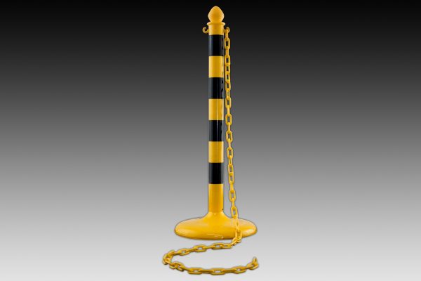 Stanchion, Safety Yellow & Black